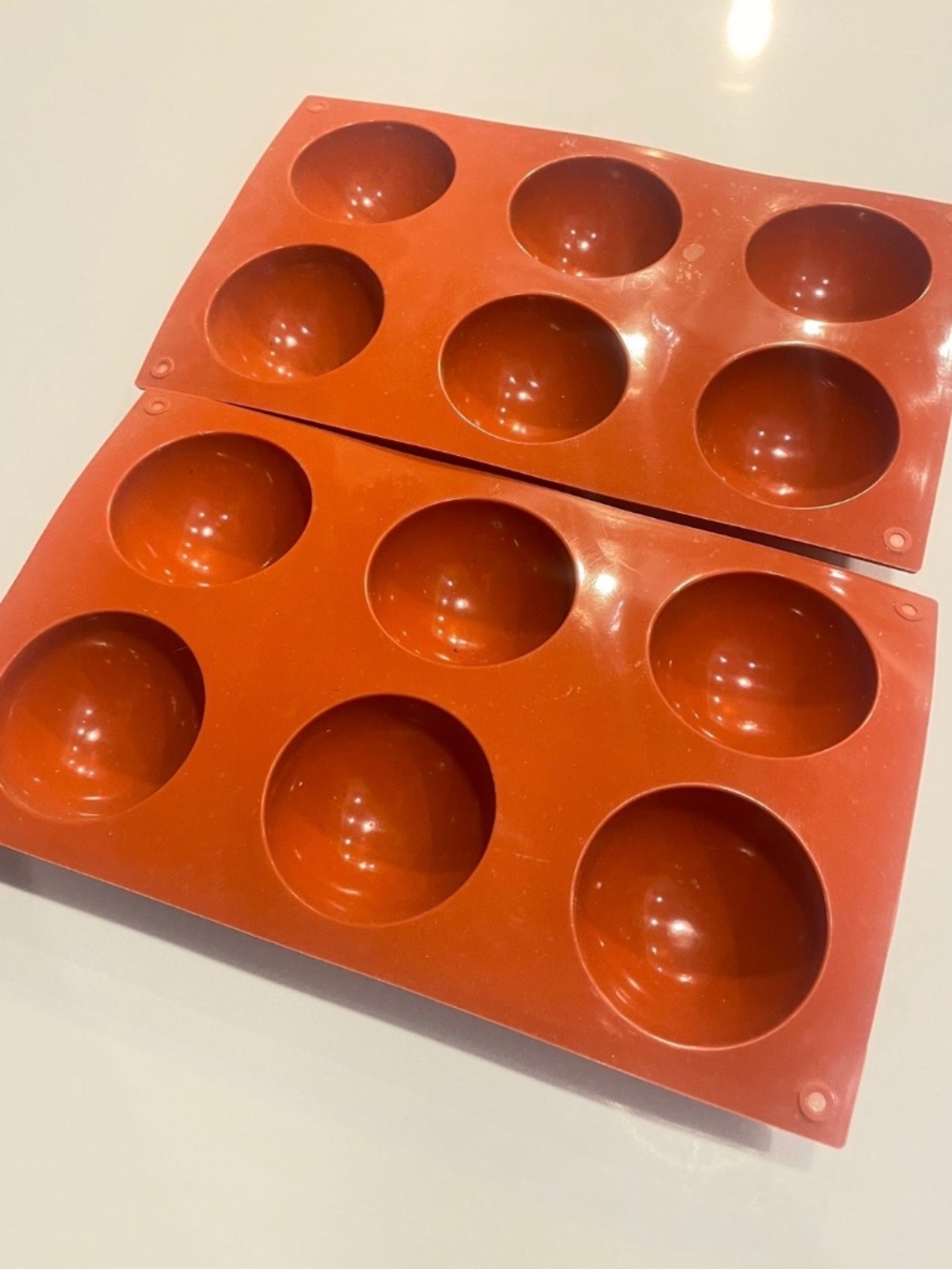 2 Pack Silicone Half Circle Molds For Baking Chocolate Mold